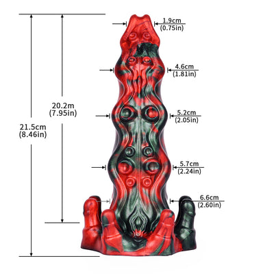 8.4 Inch Tentacle Dildo, Fantasy Dildo, Alien Dildo